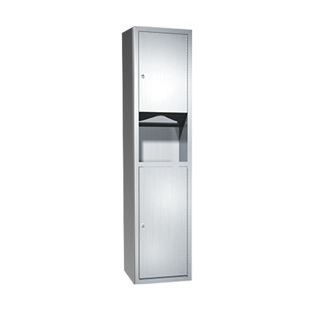 10-0467-9_ASIJDMacDonald_Paper_Towel_Dispenser__Waste_Bin_Surface_Mount_Traditional_Web.png Image of CombinationUnit SurfaceMount ASIJDMacDonald Traditional PaperDispenser WasteBin 26L