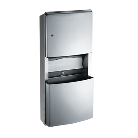 10-204623-9_ASIJDMacDonald_Paper_Towel_Dispenser__Waste_Bin_Surface_Mount_Roval_Web.png Image of CombinationUnit SurfaceMount ASIJDMacDonald Roval PaperDispenser WasteBin 11.2L