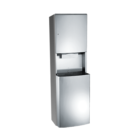 10-20469-9_ASIJDMacDonald_Paper_Towel_Dispenser__Waste_Bin_Surface_Mount_Roval_Web.png Image of CombinationUnit SurfaceMount ASIJDMacDonald Roval PaperDispenser WasteBin Removable 56L