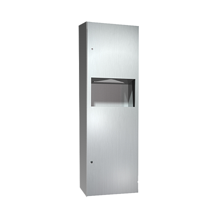 10-6462-9_ASIJDMacDonald_Paper_Towel_Dispenser__Waste_Bin_Surface_Mount_Simplicity_Web.png Image of CombinationUnit SurfaceMount ASIJDMacDonald Simplicity PaperDispenser WasteBin 34L