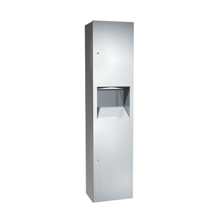 10-64676-9_ASIJDMacDonald_Paper_Towel_Dispenser__Waste_Bin_Surface_Mount_Simplicity_Web.png Image of CombinationUnit SurfaceMount  ASIJDMacDonald Simplicity PaperDispenser WasteBin 26.5L