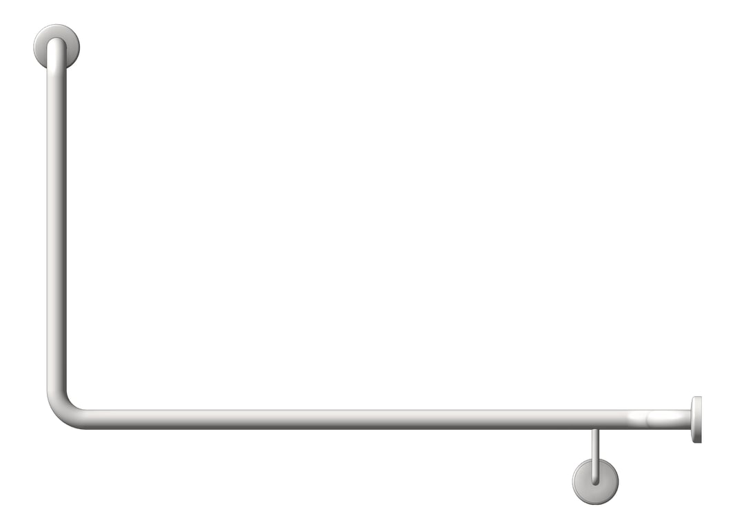 Front Image of GrabRail 90deg ASIJDMacDonald Corner RH GermShield