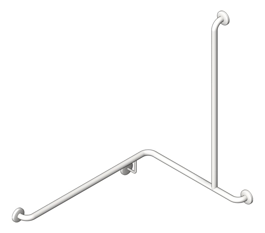 3D Shaded Image of GrabRail Tshape ASIJDMacDonald Corner LH