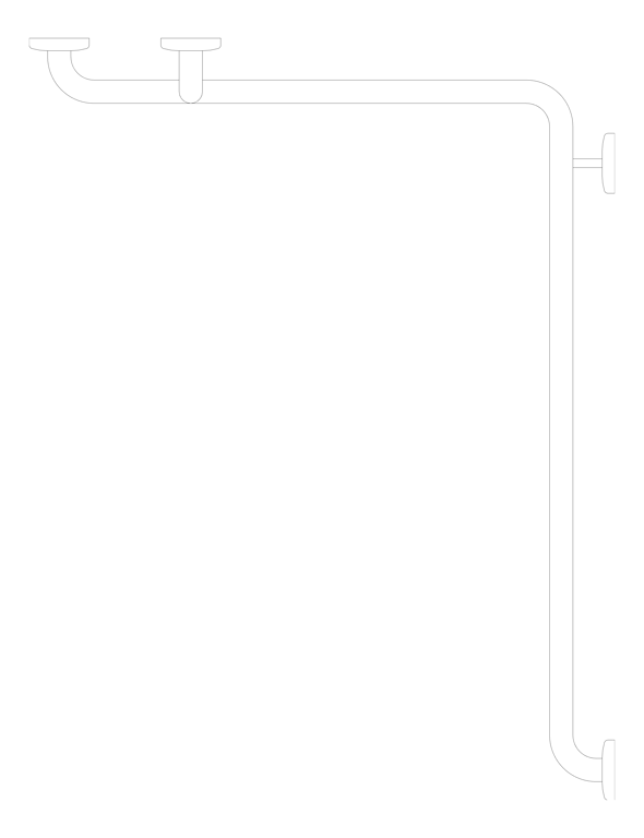 Plan Image of GrabRail Tshape ASIJDMacDonald Corner RH