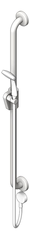 3D Shaded Image of ShowerRail Straight ASIJDMacDonald