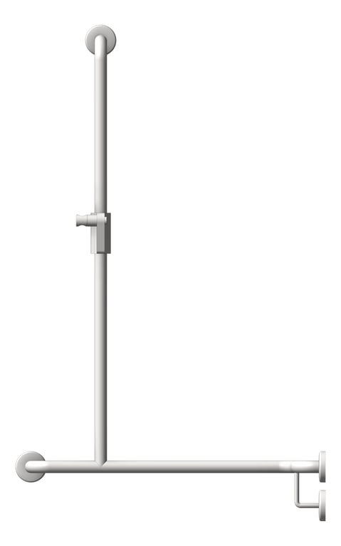 Front Image of ShowerRail TShape ASIJDMacDonald Corner RH