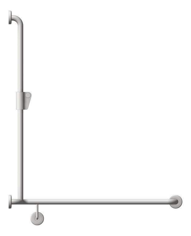 Left Image of ShowerRail TShape ASIJDMacDonald Corner RH