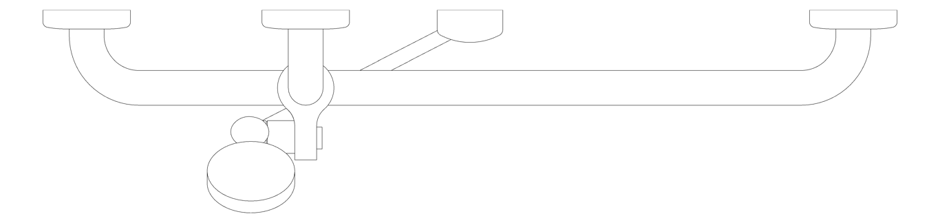 Plan Image of ShowerRail TShape ASIJDMacDonald LH ShowerKit