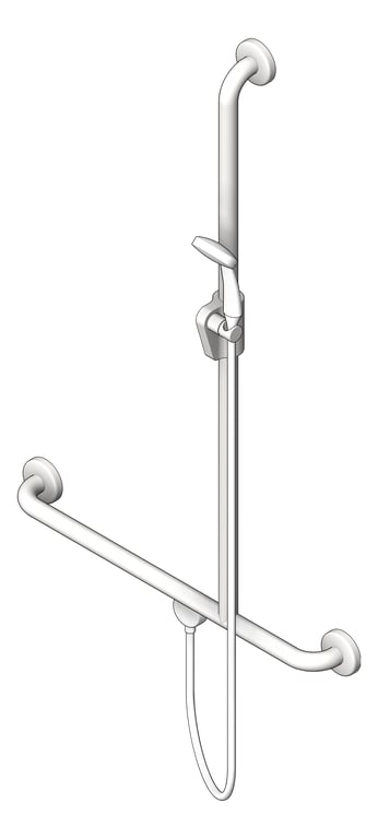 Image of ShowerRail TShape ASIJDMacDonald RH ShowerKit