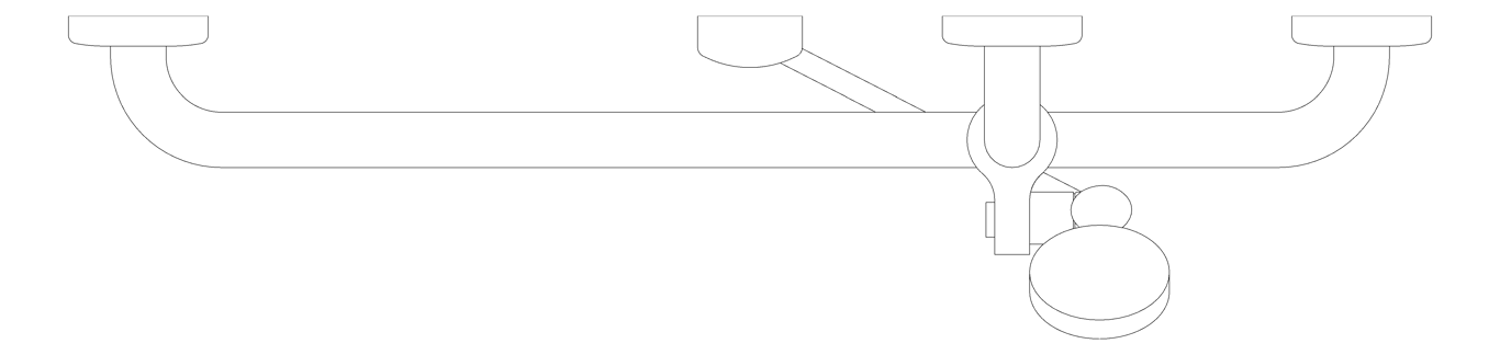 Plan Image of ShowerRail TShape ASIJDMacDonald RH ShowerKit