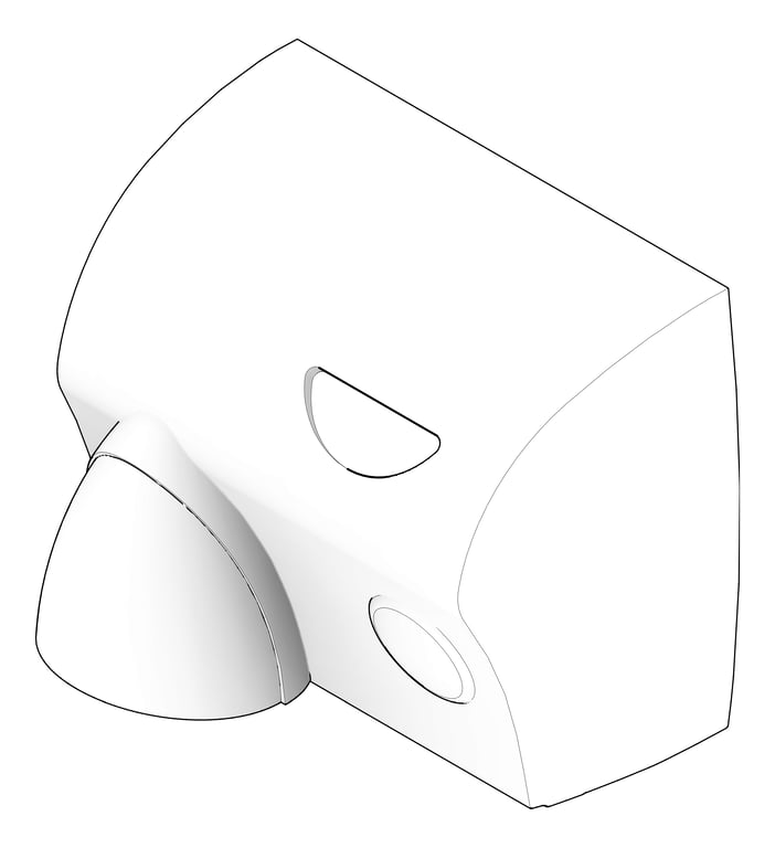 3D Documentation Image of HandDryer SurfaceMount ASIJDMacDonald Touchdry