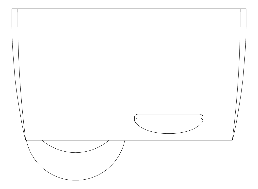 Plan Image of HandDryer SurfaceMount ASIJDMacDonald Touchdry