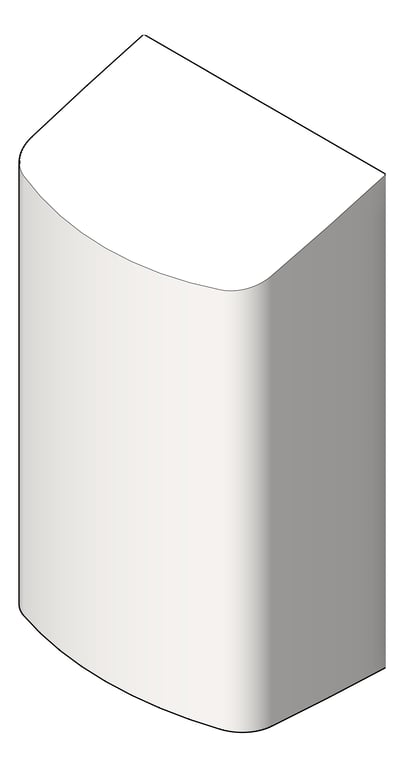 3D Shaded Image of HandDryer SurfaceMount ASIJDMacDonald TurboChic