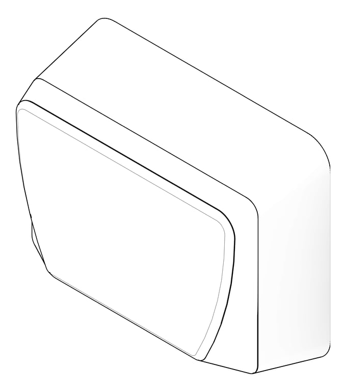 3D Documentation Image of HandDryer SurfaceMount ASIJDMacDonald TurboSlim