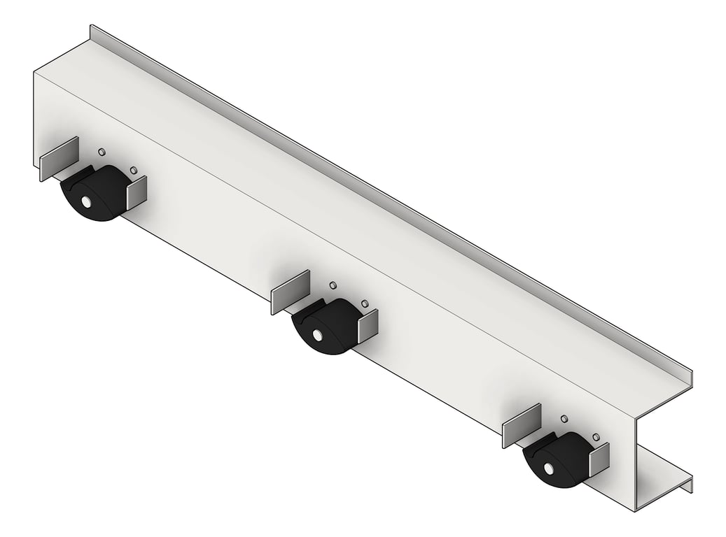 3D Shaded Image of MopBroomRack SurfaceMount ASIJDMacDonald