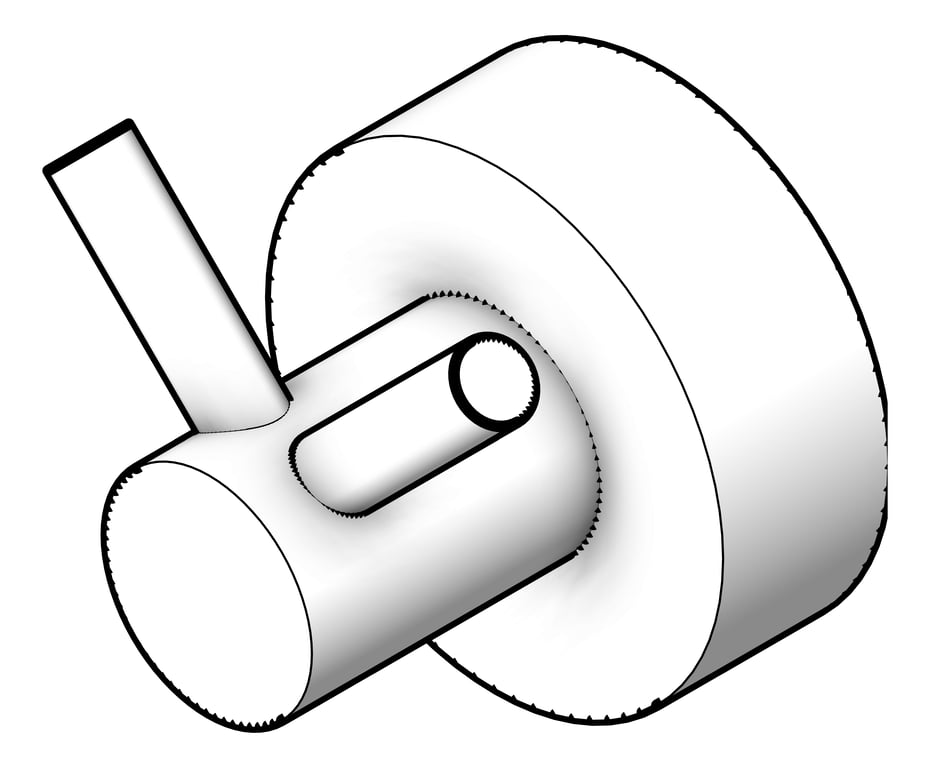 3D Shaded Image of RobeHook SurfaceMount ASIJDMacDonald Double Chrome