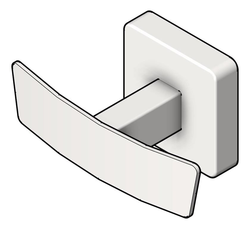 RobeHook SurfaceMount ASIJDMacDonald Double StainlessSteel