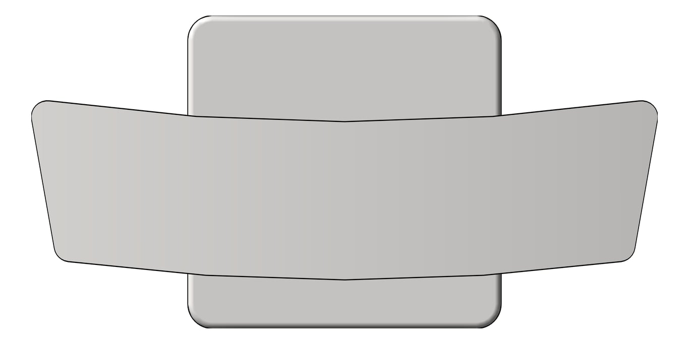 Front Image of RobeHook SurfaceMount ASIJDMacDonald Double StainlessSteel