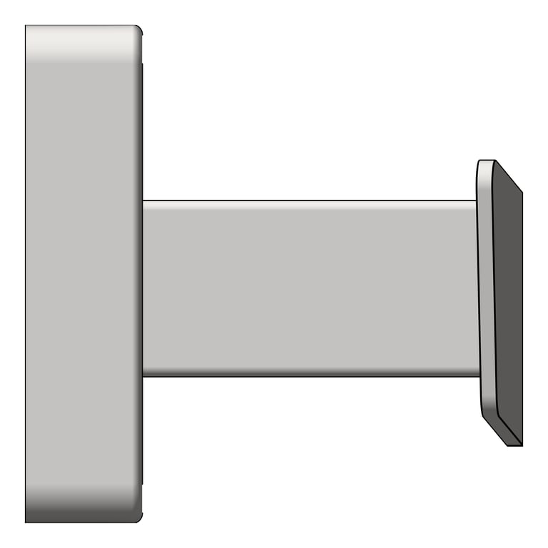 Left Image of RobeHook SurfaceMount ASIJDMacDonald Double StainlessSteel