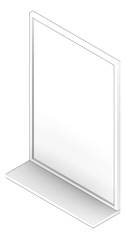 3D Documentation Image of Mirror Glass ASIJDMacDonald Channel Shelf