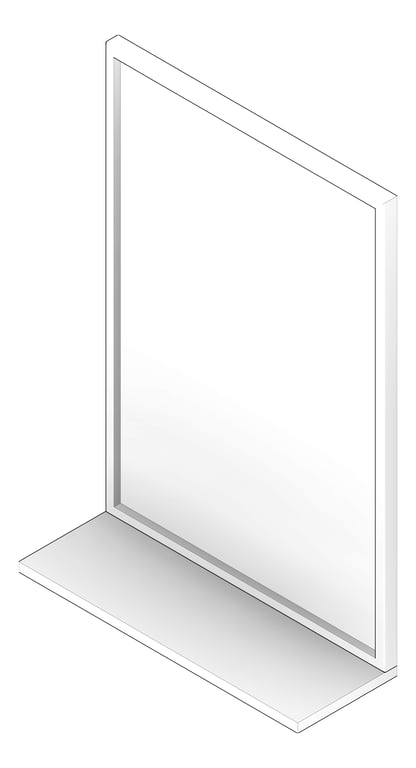 3D Documentation Image of Mirror Glass ASIJDMacDonald InterLok Shelf