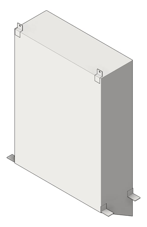 3D Shaded Image of PaperDispenser ConcealedRecessed ASIJDMacDonald Traditional
