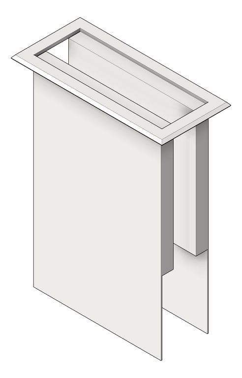 3D Shaded Image of PaperDispenser CounterTop ASIJDMacDonald Traditional FreeFlow Modified