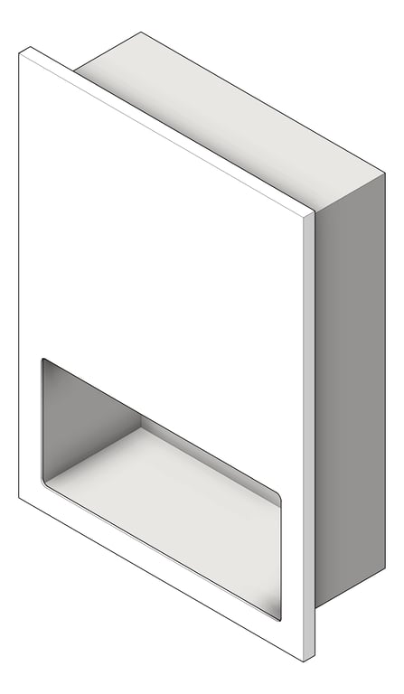 3D Shaded Image of PaperDispenser Recessed ASIJDMacDonald Piatto