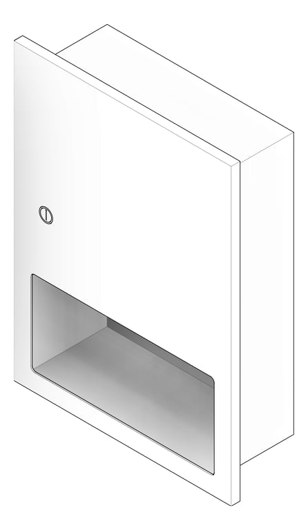 3D Documentation Image of PaperDispenser Recessed ASIJDMacDonald Simplicity