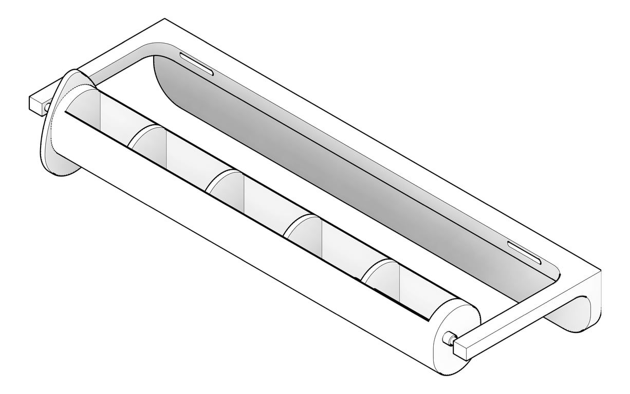 3D Documentation Image of PaperDispenser SurfaceMount ASIJDMacDonald Roll Traditional