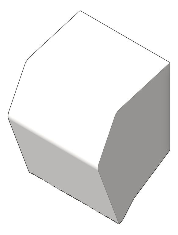 3D Shaded Image of PaperDispenser SurfaceMount ASIJDMacDonald Roll White