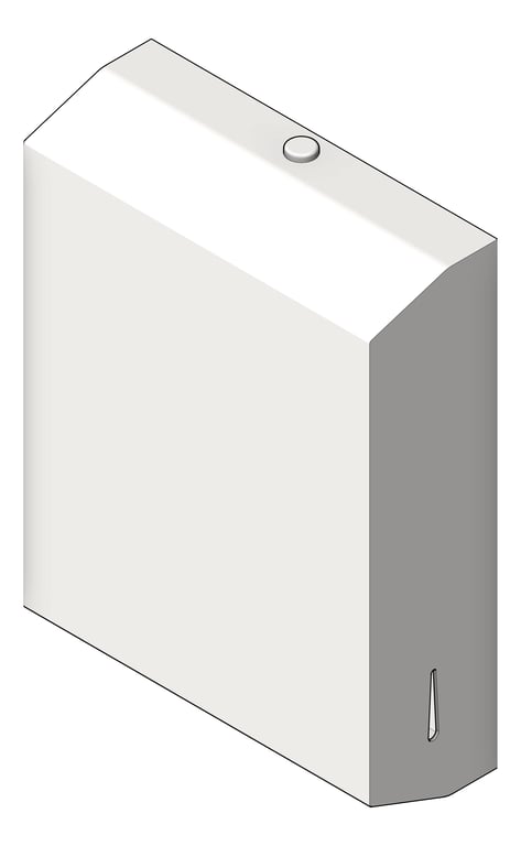 3D Shaded Image of PaperDispenser SurfaceMount ASIJDMacDonald Traditional