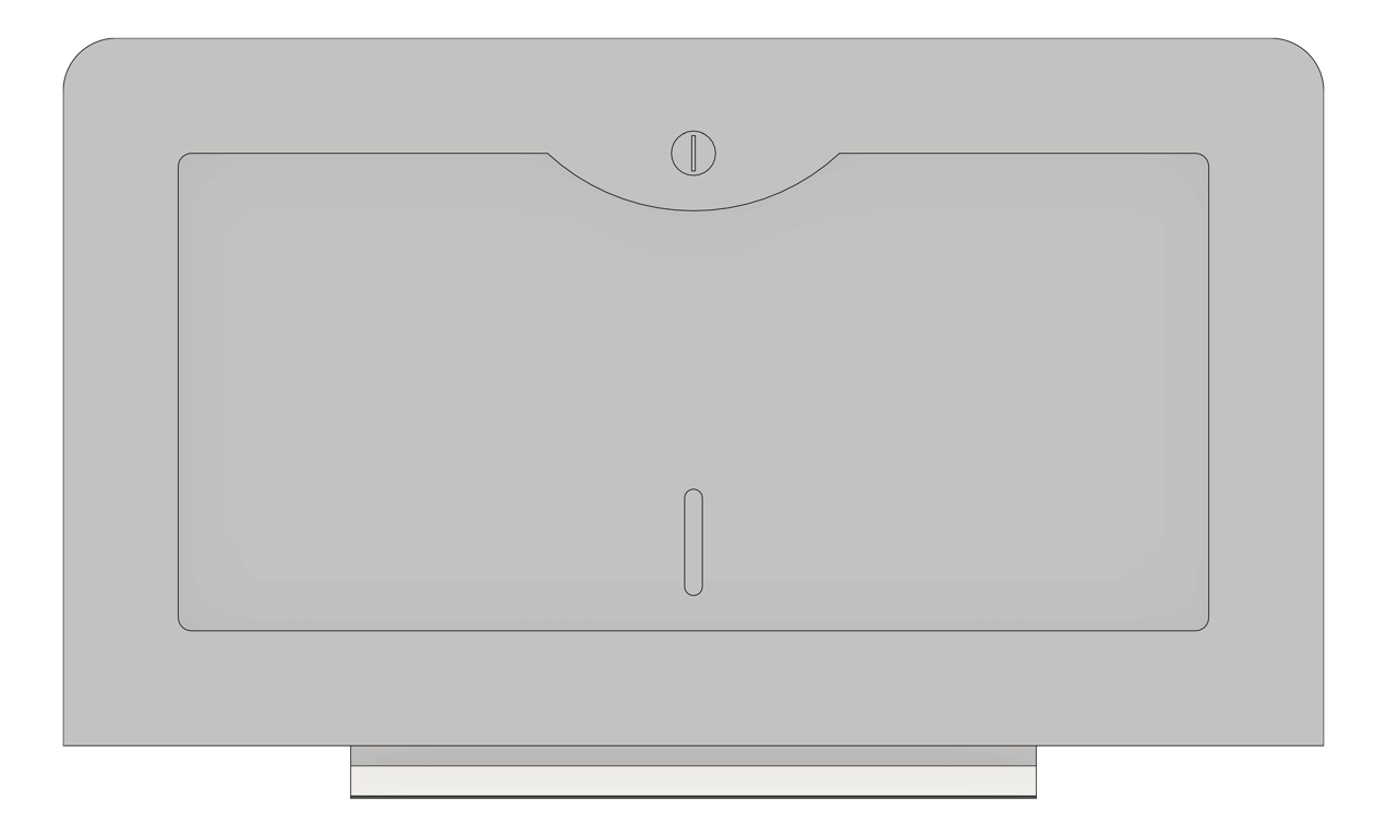 Front Image of PaperDispenser SurfaceMount ASIJDMacDonald Traditional SingleFold