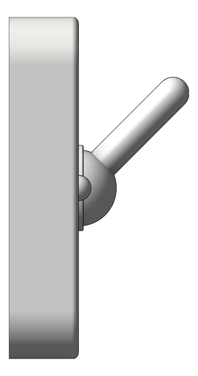 Left Image of ClothesHook RearMount ASIJDMacDonald Security Square