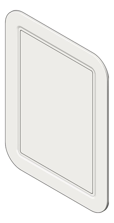 3D Shaded Image of Mirror RearMount ASIJDMacDonald Security OnePiece