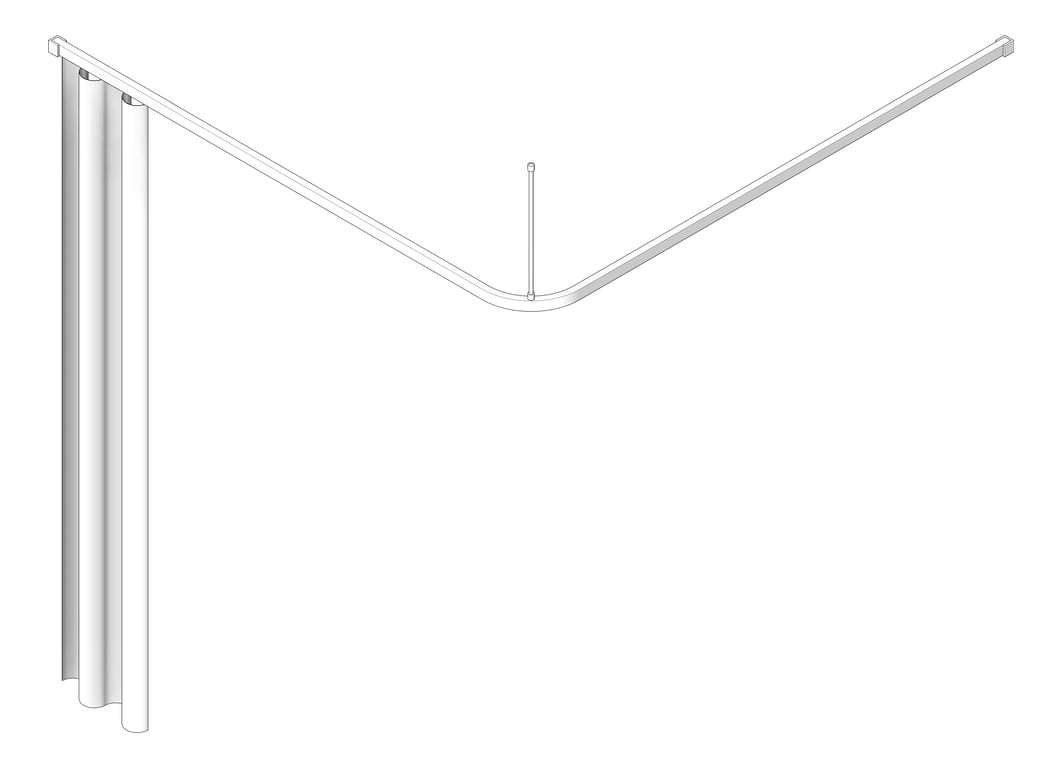 3D Shaded Image of CurtainTrack LShape ASIJDMacDonald