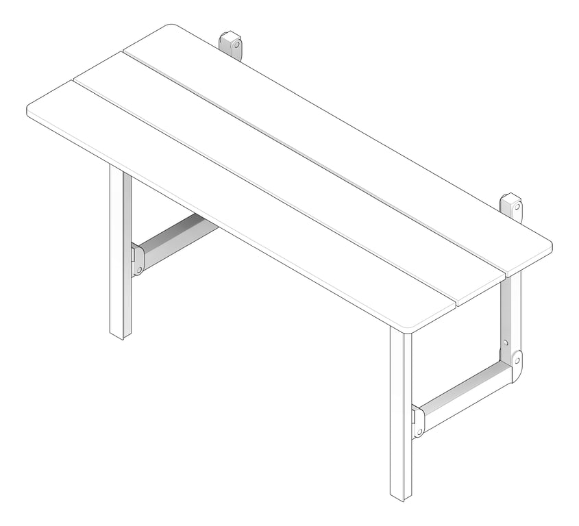 3D Documentation Image of ShowerSeat Folding ASIJDMacDonald Accessible