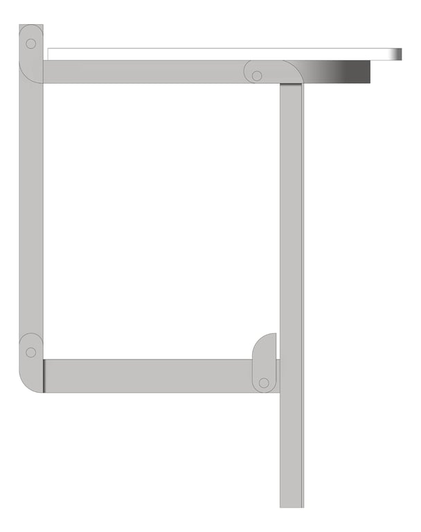 Left Image of ShowerSeat Folding ASIJDMacDonald Accessible Acrylic