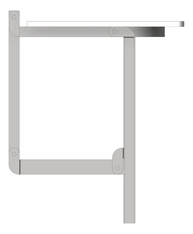 Left Image of ShowerSeat Folding ASIJDMacDonald Accessible Bariatric Acrylic