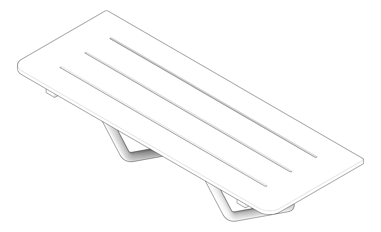 3D Documentation Image of ShowerSeat Folding ASIJDMacDonald Accessible Phenolic