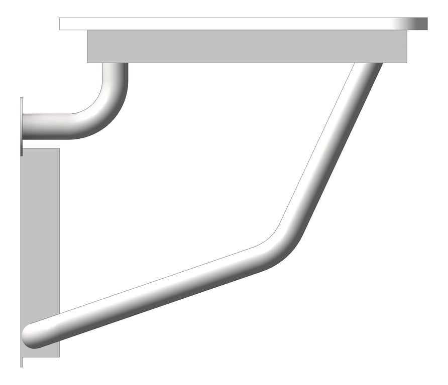 Left Image of ShowerSeat Folding ASIJDMacDonald Accessible Phenolic