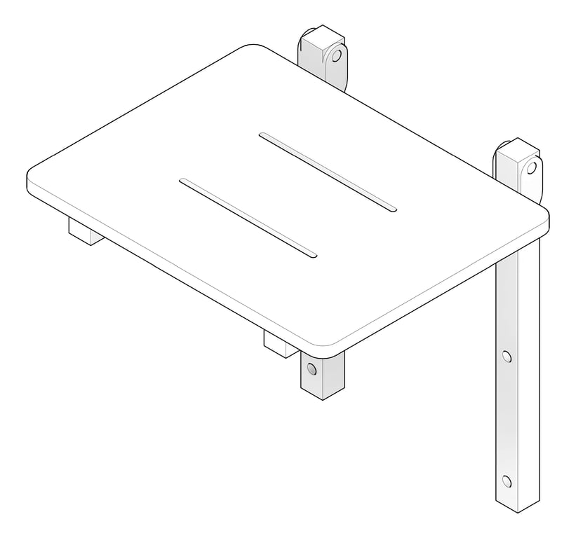 3D Documentation Image of ShowerSeat Folding ASIJDMacDonald Acrylic