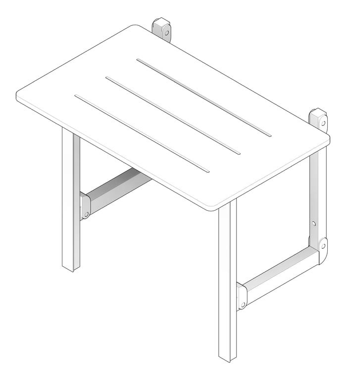 3D Documentation Image of ShowerSeat Folding ASIJDMacDonald Acrylic Leg