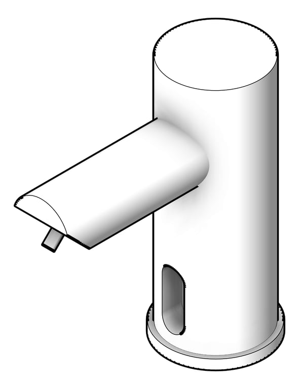 3D Shaded Image of SoapDispenser BenchMount ASIJDMacDonald EzFill Foam StandAlone