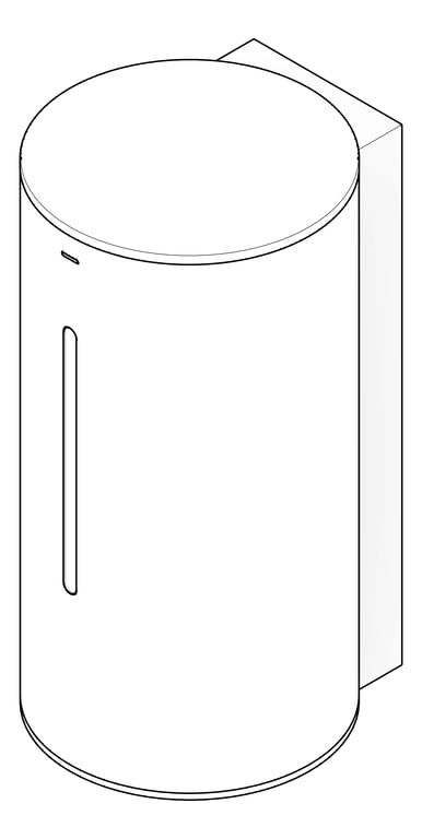 3D Documentation Image of SoapDispenser SurfaceMount ASIJDMacDonald Automatic 1LCapacity