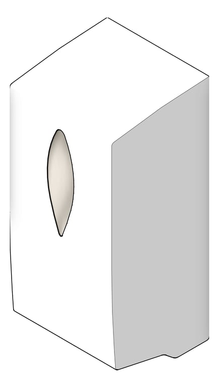 3D Shaded Image of SoapDispenser SurfaceMount ASIJDMacDonald Automatic