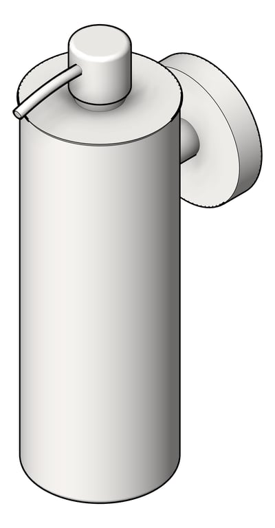 3D Shaded Image of SoapDispenser SurfaceMount ASIJDMacDonald Lilla