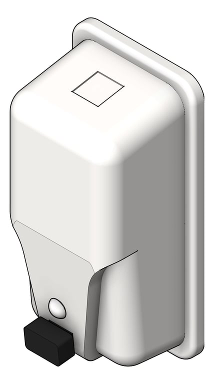 3D Shaded Image of SoapDispenser SurfaceMount ASIJDMacDonald Roval