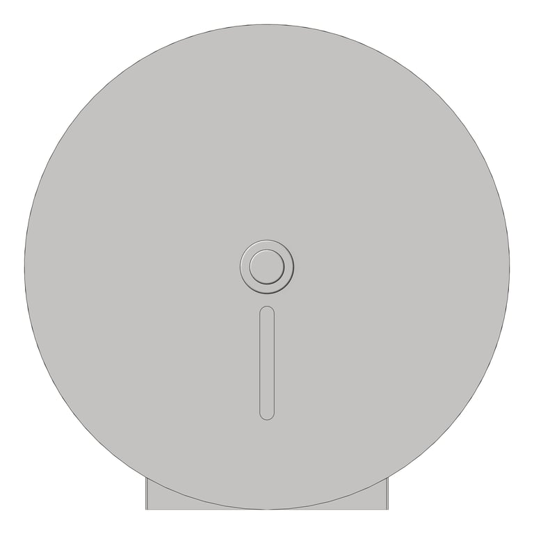 Front Image of ToiletRollHolder SurfaceMount ASIJDMacDonald Jumbo Single