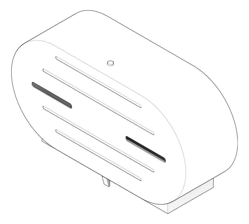 3D Documentation Image of ToiletRollHolder SurfaceMount ASIJDMacDonald Jumbo Twin